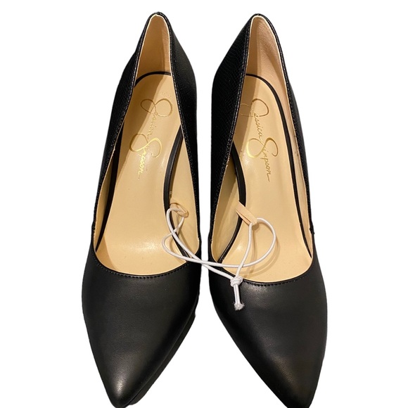 Jessica Simpson Shoes - Black leather heels